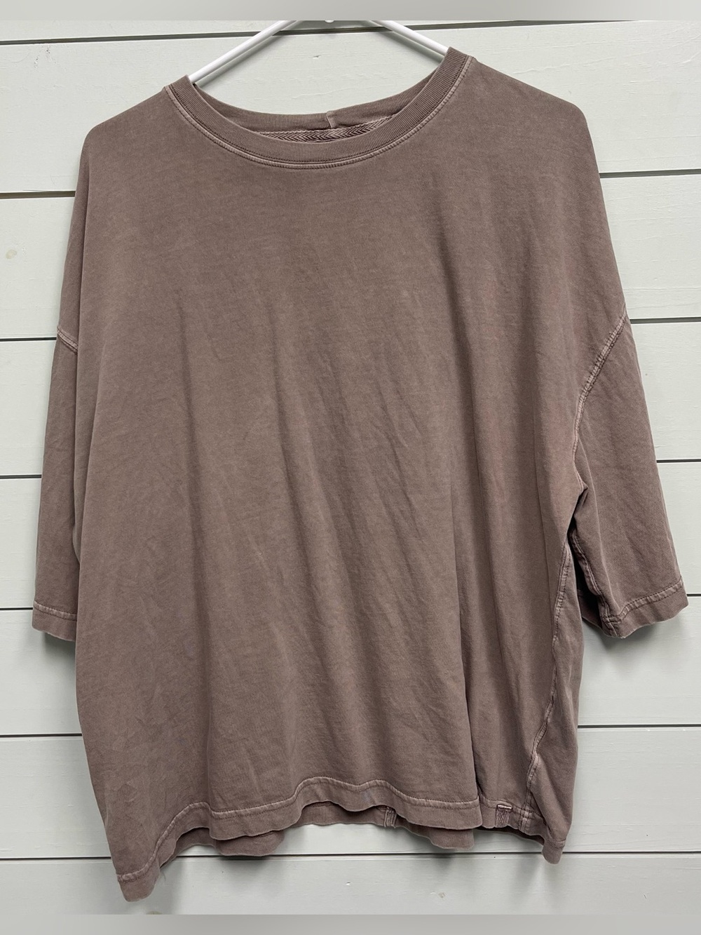 We the Free free people ICON TEE tan brown women's size medium